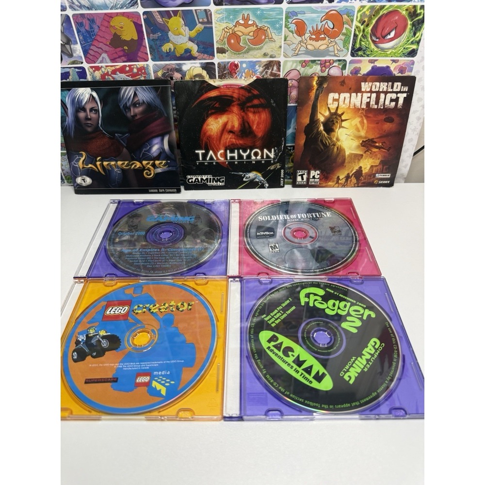 Vintage PC Game Lot‎ Lineage Frogger 2 LEGO Creator Soldier of Fortune